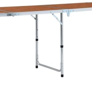 Mesa camping plegable aluminio 240x60 cm vidaXL