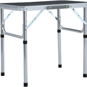 Mesa plegable vidaXL aluminio 60x45 cm para camping
