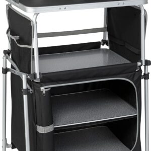 BRUNNER Kitchenette Plegable Negro - Cocina Outdoor