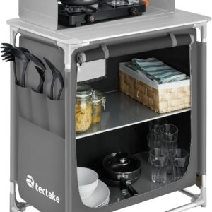 Cocina plegable TecTake® para camping, ligera con bolsa