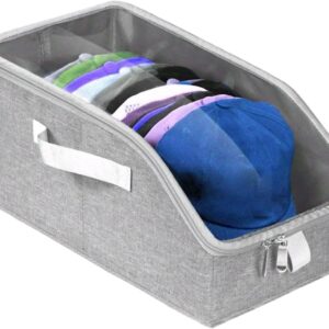 Organizador de gorras apilable con ventana transparente