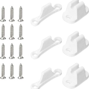Retenedor puerta caravana blanco 3 uds. + tornillos