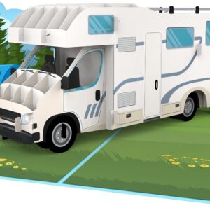 Tarjeta Pop-Up MOKIO® para camping y autocaravana