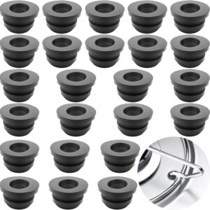 24 tapones goma cocinas autocaravana 5mm negro LongZYU