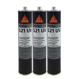 Sikaflex 521-UV: Sellador híbrido 3x300 ml blanco