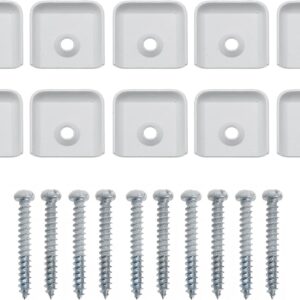 Tapones de vinilo blanco para caravana, 10 uds. con tornillos