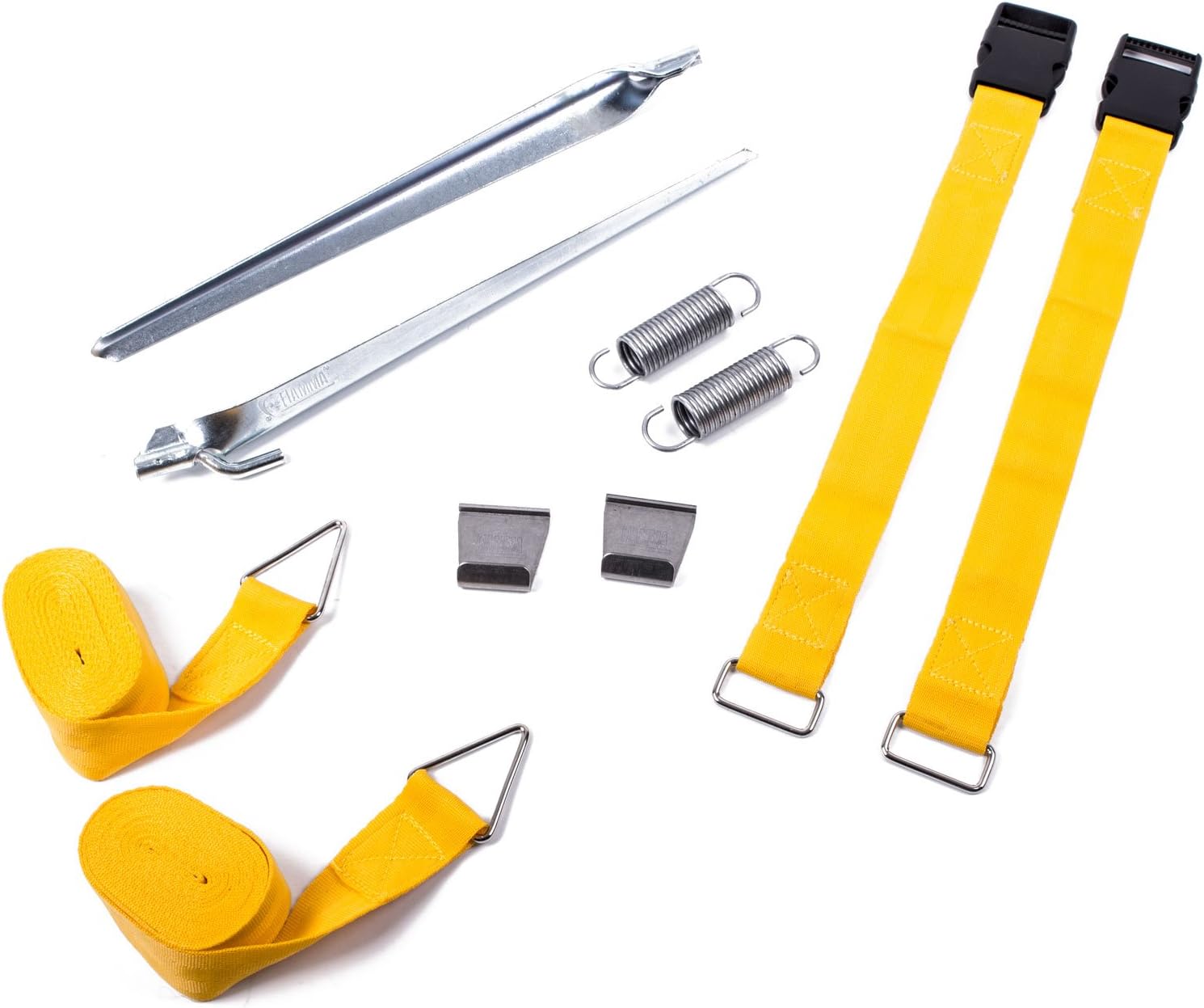 Fiamma Tie Down S - Kit sujeción toldos amarillo (10 uds.)