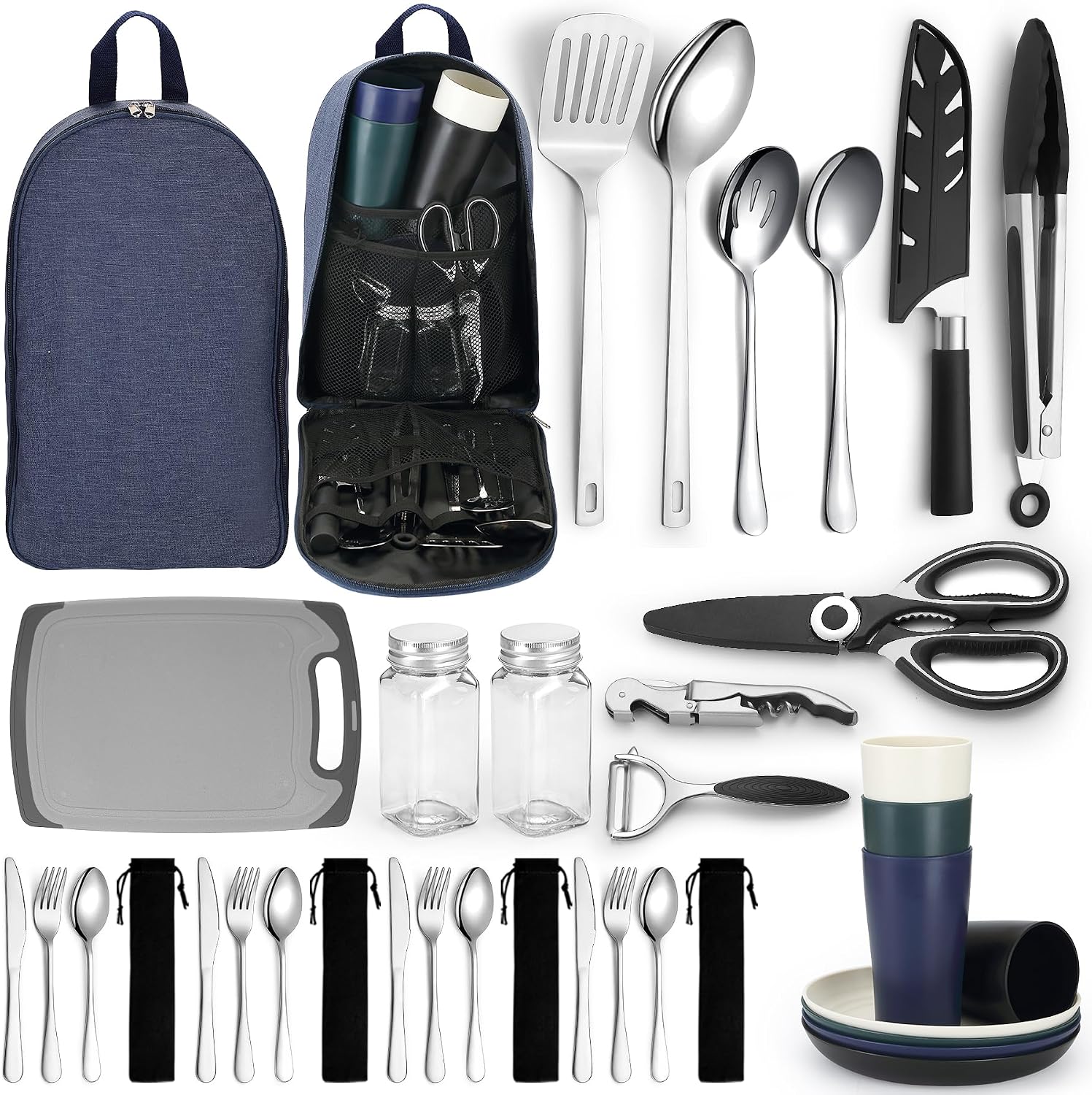 Kit Campamento HOMQUEN 16 pcs. Cocina Exterior