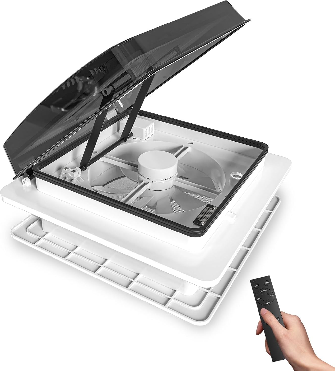 Ventilador Techo Autocaravana 400mm 12V-24V Reversible