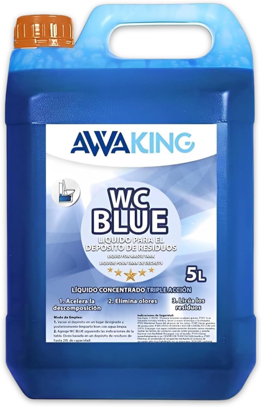 AWAKING Líquido WC Azul 5L | Higiene y frescor en autocaravanas