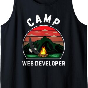 Camiseta Dev Web Retro Verano - Campamento Personal