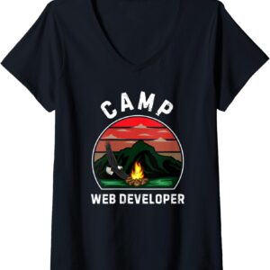 Camiseta 'Desarrolladora Web' estilo retro para verano