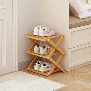 Zapatero plegable 3 niveles Akloya, ideal para espacios pequeños
