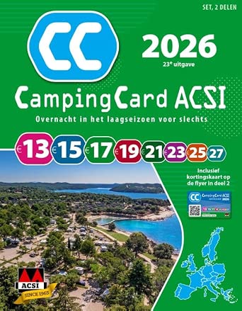 ACSI CampingCard 2026: Set 2 volúmenes (guía holandesa)