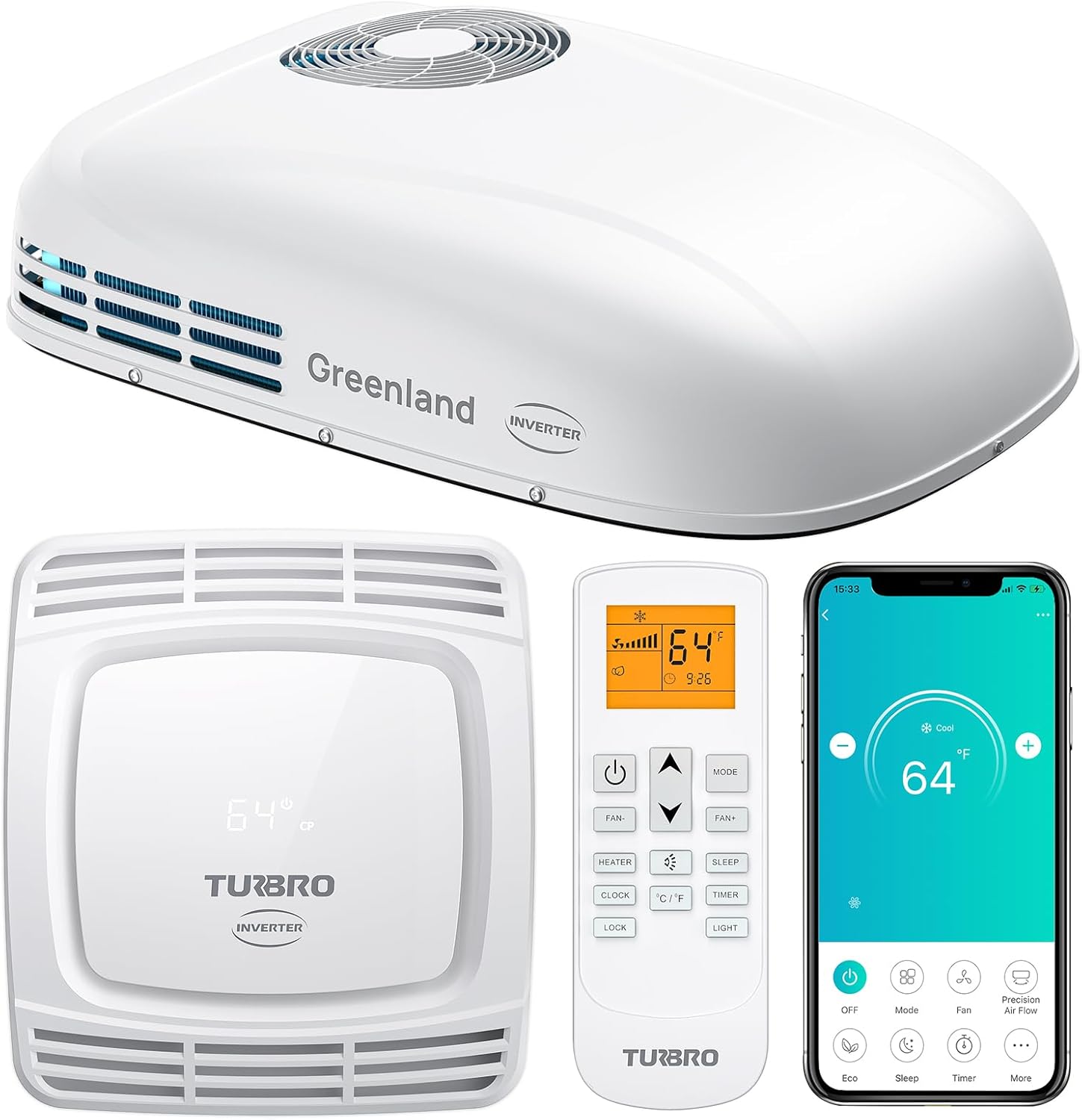 Aire Acondicionado TURBRO Inversor 3600W para Autocaravana