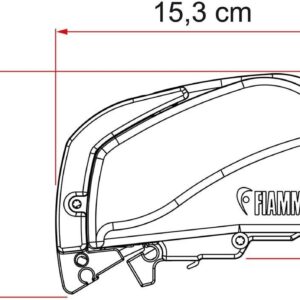 Fiamma F80S 320 - Toldo gris para vehículos modernos