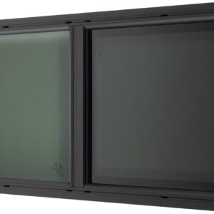 Ventana lateral para caravana, 1000x400mm, negra y tintada