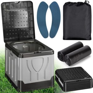 Inodoro portátil plegable 20L, hasta 150 kg, con 24 bolsas