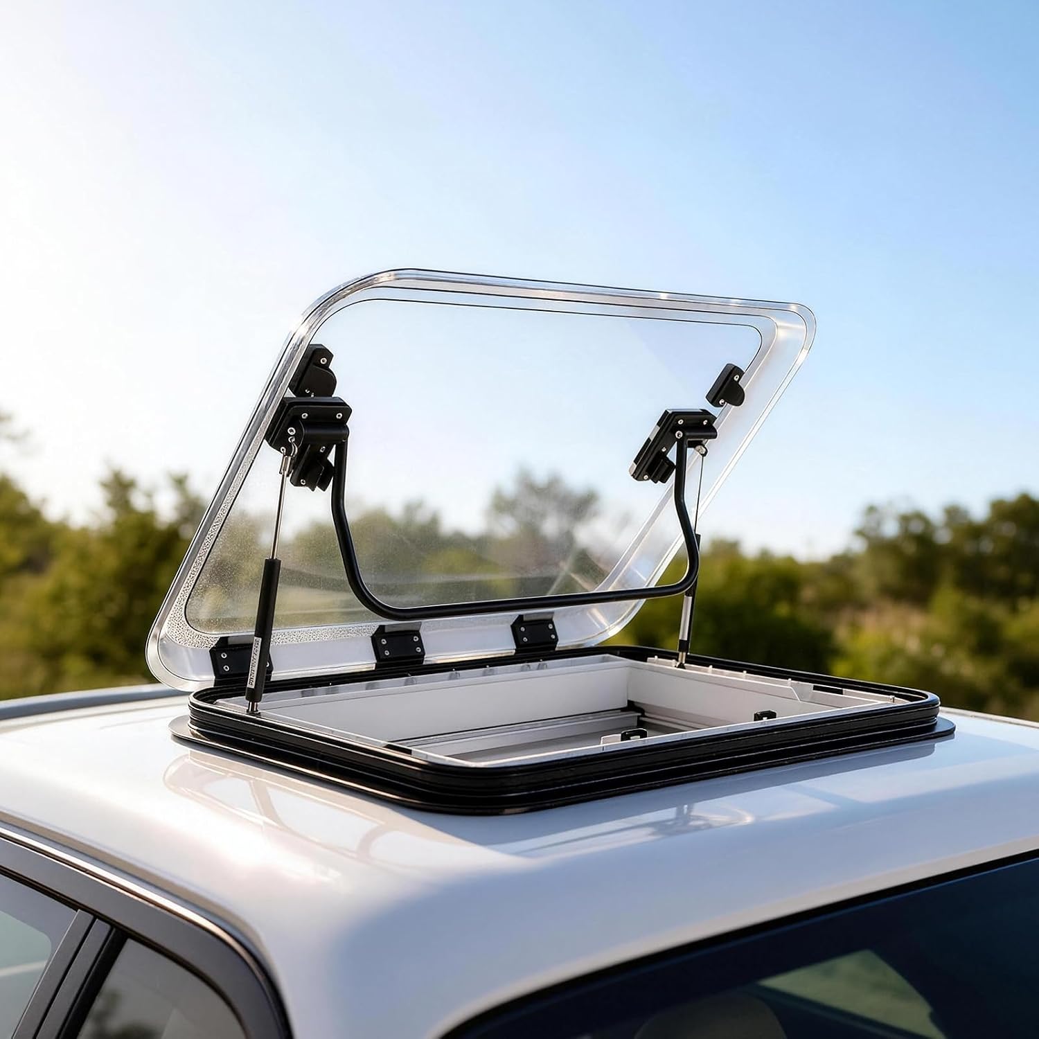 Ventana techo autocaravana 50x50cm LED UV/insectos UKETO