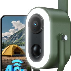 Xega 4G LTE Cámara Camping 2K HD con Batería 6000mAh