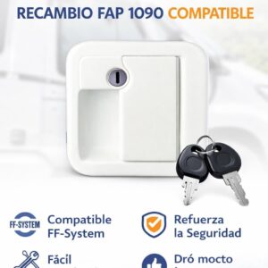 Cerradura exterior FAP 1090 blanca CR-MOESANCO | Recambio original