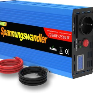 EDECOA Inversor 12V/220V 1200W Onda Modificada