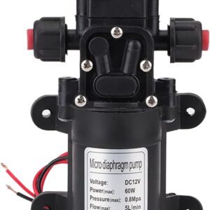 Bomba de agua 12V 5L/min YUMILI autocebante para camping y riego