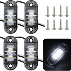 Luces LED laterales ovaladas IP65 12V/24V (4 uds.)