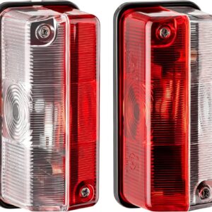 AUTOLIGHT 24 - Juego de luces de posición rojo/blanco para autocaravanas