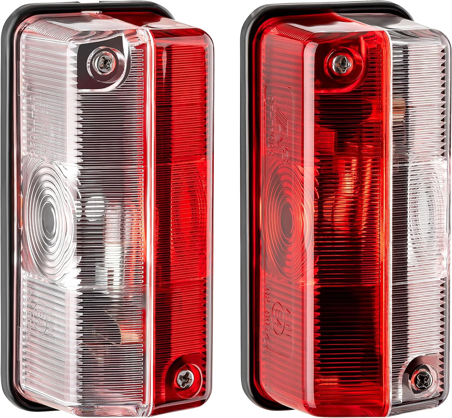AUTOLIGHT 24 - Juego de luces de posición rojo/blanco para autocaravanas