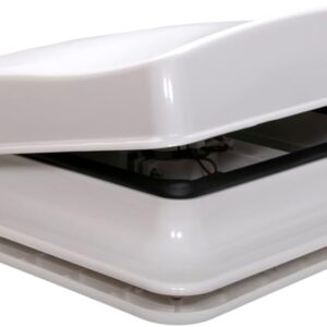 Claraboya motorizada 280x280 mm para autocaravana con ventilador 12V