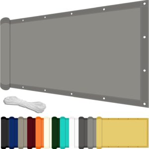 Toldo exterior vela sombra 275x360 cm gris claro LZJD