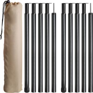 Barras aluminio 2 m, 19 mm, ajustables para toldos y tiendas