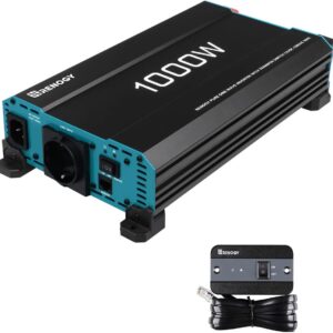 Renogy Inversor Onda Pura 1000W/2000W 12V→220V con mando