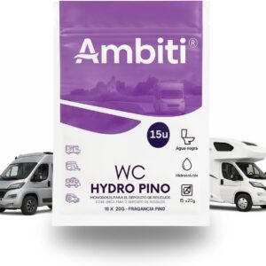 Ambiti WC Hydro | Monodosis para WC de autocaravana | 15 ud
