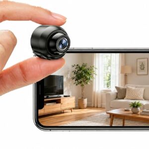 Cámara espía WiFi 1080P con visión nocturna y alertas