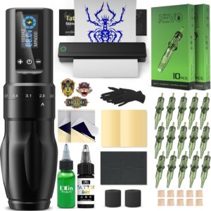 Kit tatuaje profesional INKin inalámbrico con impresora Bluetooth