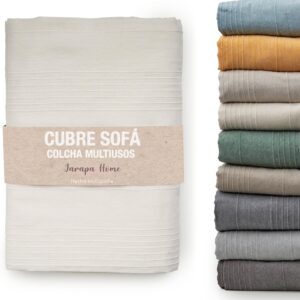 Colcha multiusos blanca 230x280 cm - Jarapa Home Made with love