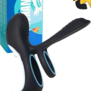 MySecretCase Anillo Pene Doble con Mando
