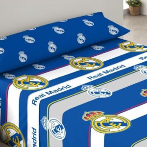 Juego de sábanas térmicas Real Madrid Coralina - 090 cm, Blanco