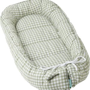 molis&co Nido Bebé 90x50 cm Algodón Mint Tea