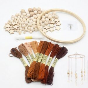 Móvil cuna bebé de madera DIY estilo nórdico