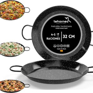 Paellera TEHORNEO 32 cm, inducción y todo tipo cocinas