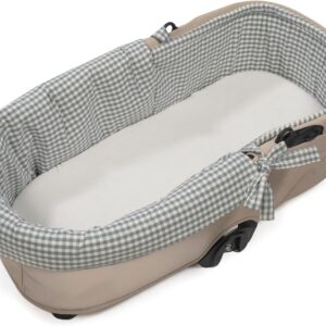 Cubre capazo dual Praliné Walking Mum (Vichy/Rayas Matcha)