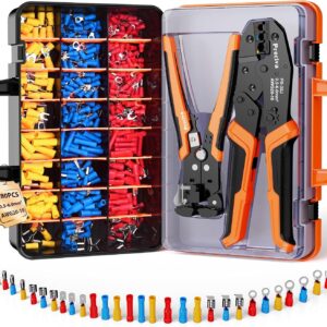 Kit Crimpadora Preciva 3 en 1 con 380 terminales