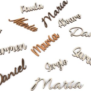 Marcasitios boda/comunión personalizados en madera | ARTREE