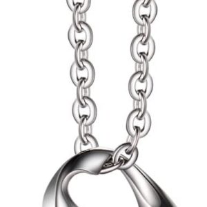 Colgante corazón acero inoxidable para cenizas grabado BEYEQCEZ