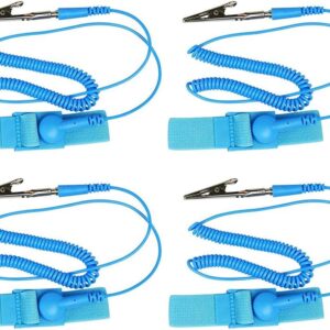 GTIWUNG 4 pulseras antiestáticas ESD para muñeca azul