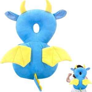 Cojín antivuelco bebé con diseño dragón, seguro y ajustable