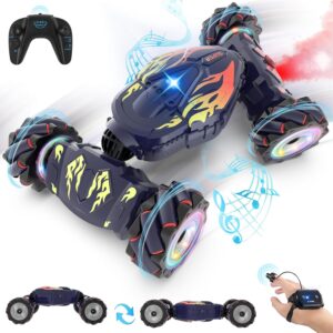 Pristar Coche RC 4x4 360° con luz y spray - Regalo niños 6-12 años